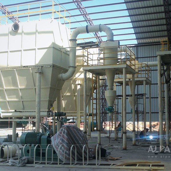 廣東某礦業(yè)礦物工廠石英粉氣流分級生產線